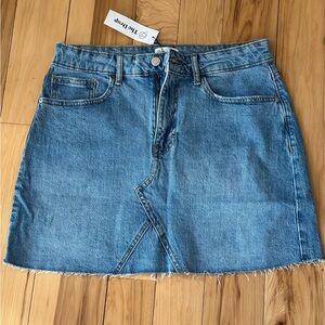 NWT The Drop Women's Blue Denim Skirt
